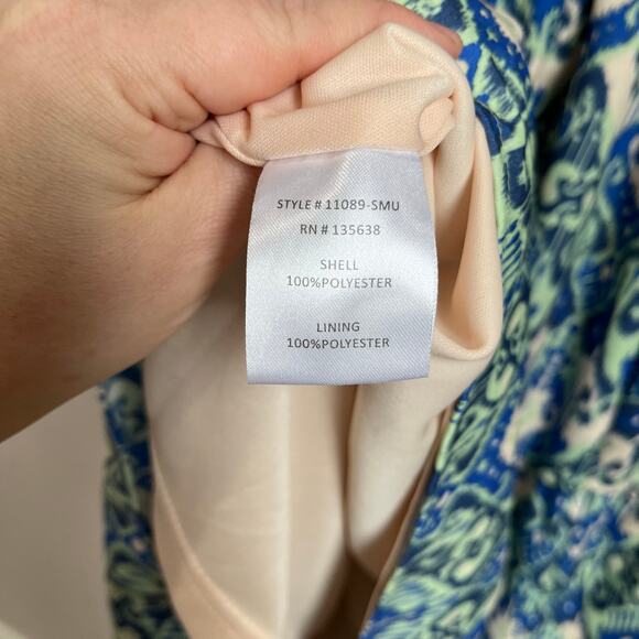 Georgie Long Sleeve Ballon Sleeve Front Tie Boho Mini Dress Size X-Small - Picture 9 of 11